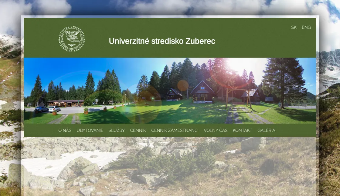 Pôvodný web zuberec.uniza.sk (archív Wayback Machine, október 2023)