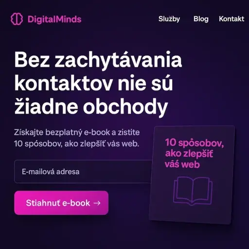 Lead magnet ponuka na stránke